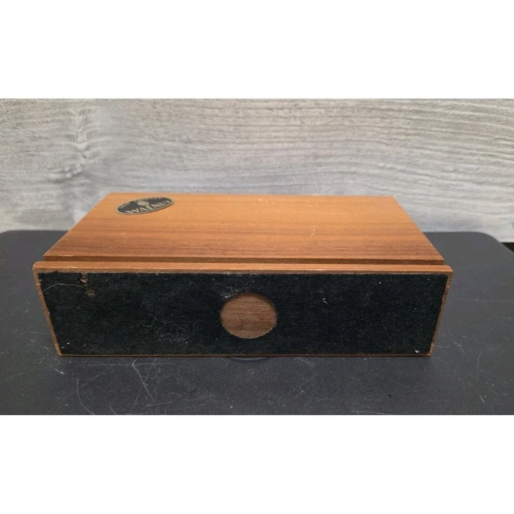 LASER ENGRAVED BIRD OCEAN CLIFF BEACH WALNUT LETTER ENVELOPE HOLDER E8